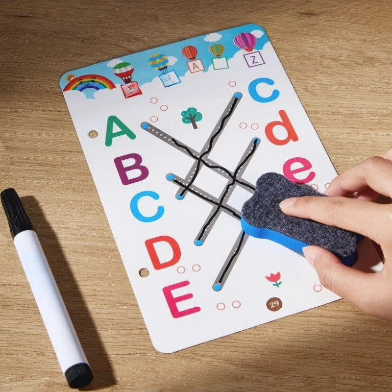Cartoon Themed 32-Page Pen Control Training Kit for Kids