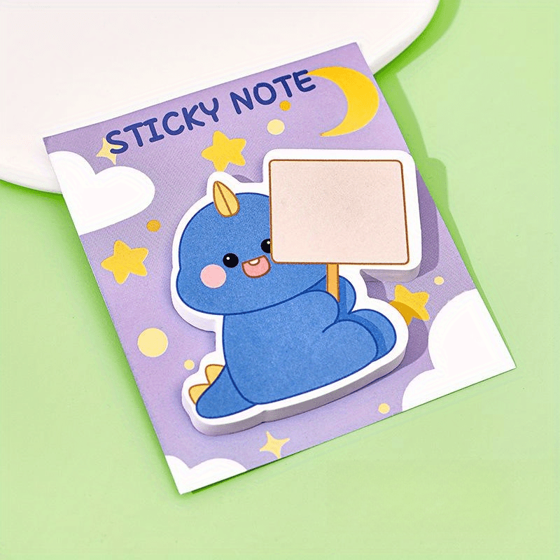Cartoon Dinosaur Sticky Notes Memo Pad for Office & Students