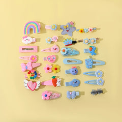 14pcs Girls Hair Clip Cartoon Hairpin Side Clip Hair Accessories Children's Gift