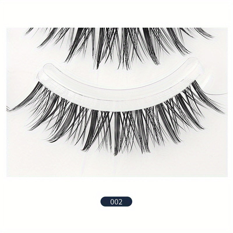 Short Wispy Natural False Eyelashes Reusable Cat Eye Lashes