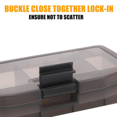 SAMOLLA Fishing Tackle Box Hooks Lures Baits Organizer