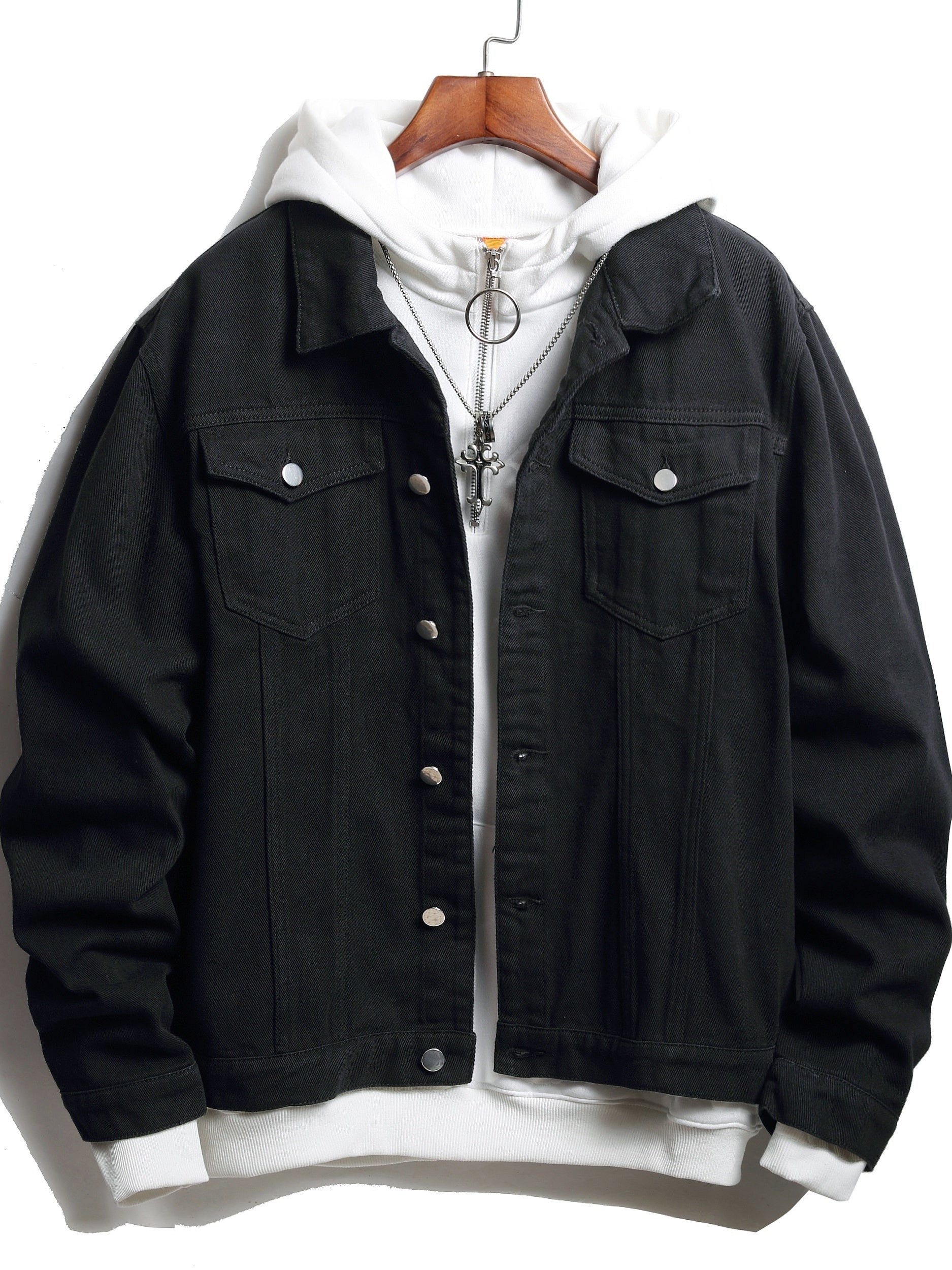 The Dream Is True Print Men's Denim Jacket