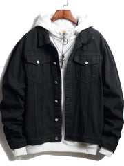 The Dream Is True Print Men's Denim Jacket