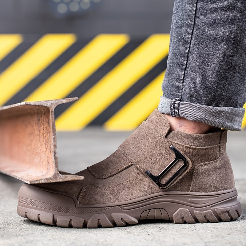 Steel Toe Boots Wear-resistant Puncture-Proof Waterproof Work Boots