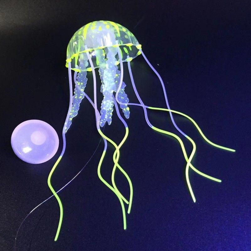 Silicone Glowing Jellyfish for Aquarium Decoration