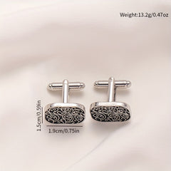 Roman Pattern Cufflinks for Men's Shirts