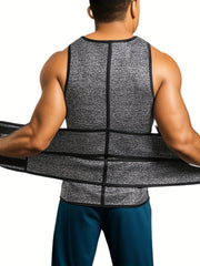 Men's Double Belt Vest for Instant Slimmer Waist