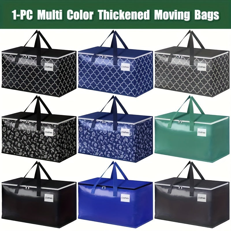 Large Capacity Collapsible Moving Bag Heavy Duty Strong Zippers & Handles