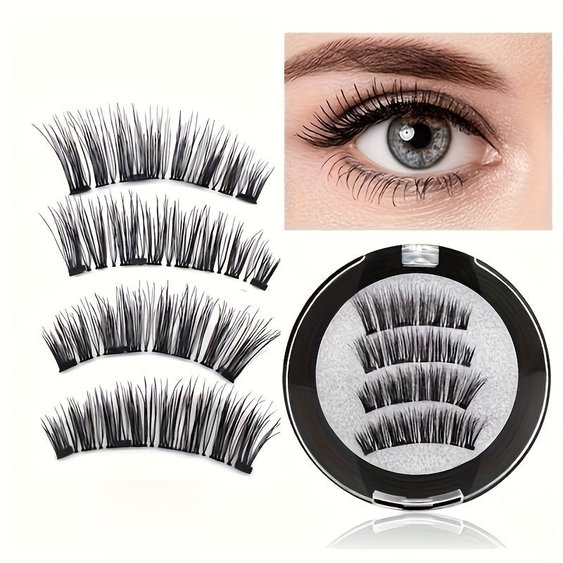 Magnetic Eyelashes Natural Look Soft Makeup Extended Reusable False Eyelashes