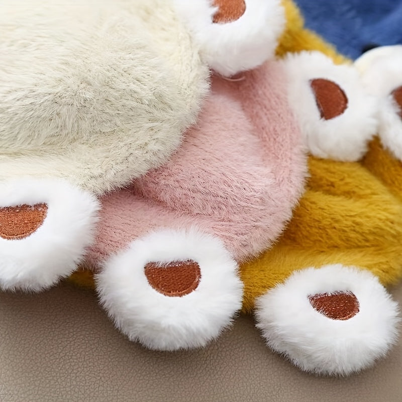 Children's Thickened Warm Bear Hats with Ear Protectors for Baby