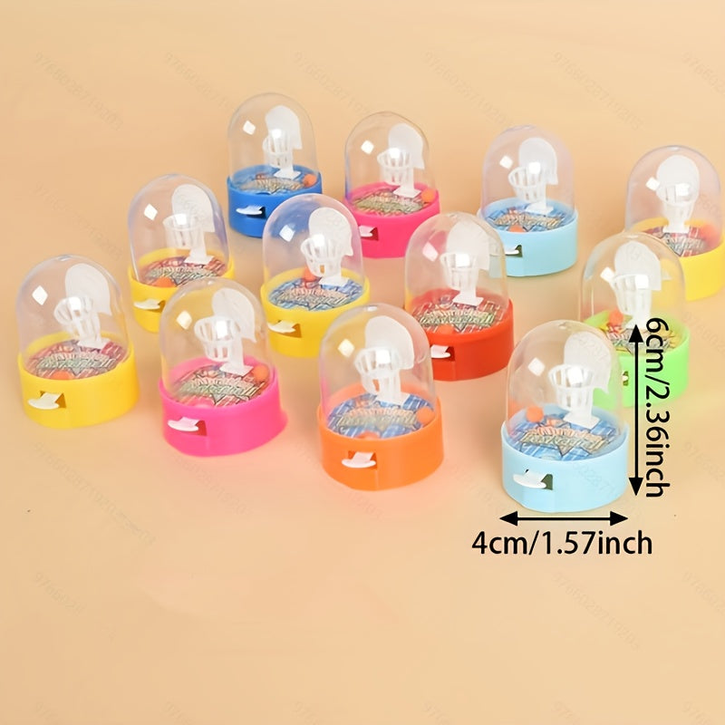 10pcs Mini Handheld Basketball Palm Basketball Shooting Machine Puzzle Toys