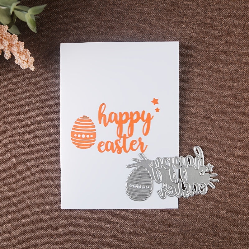 1pc Easter Cutting Dies Bunny Egg Die Happy Easter Metal Die C