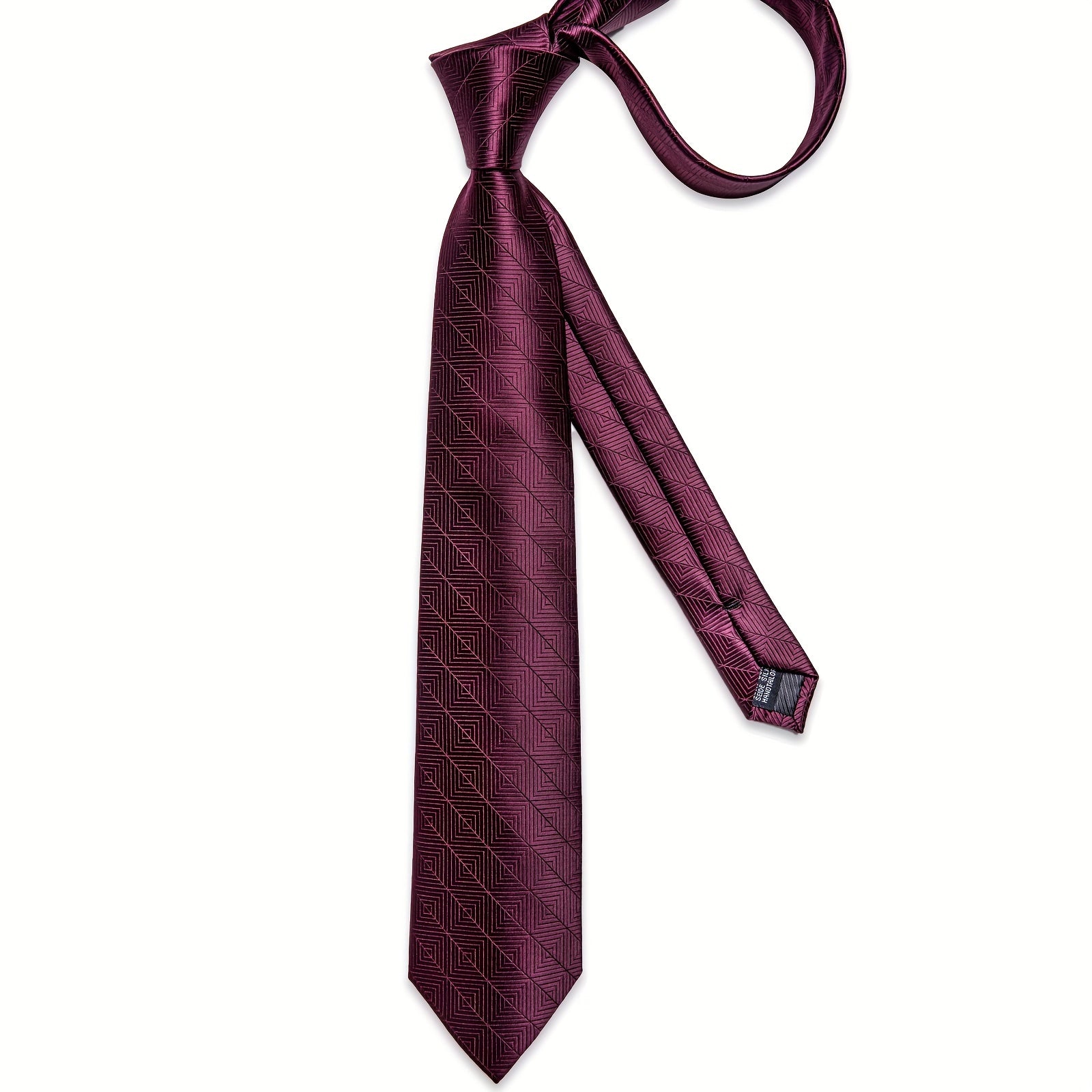 Silk Men's Tie Solid Color Necktie Set
