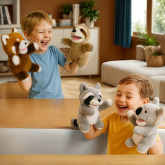 Jungle Animal Puppet Set for Storytelling and Role Playing