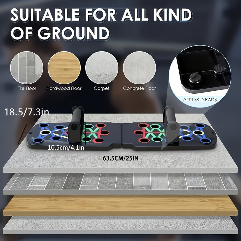 Multifunctional Folding Push-up Board for Home and Gym Workouts