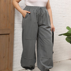  Women's Elastic Loose Fit Cargo Pants