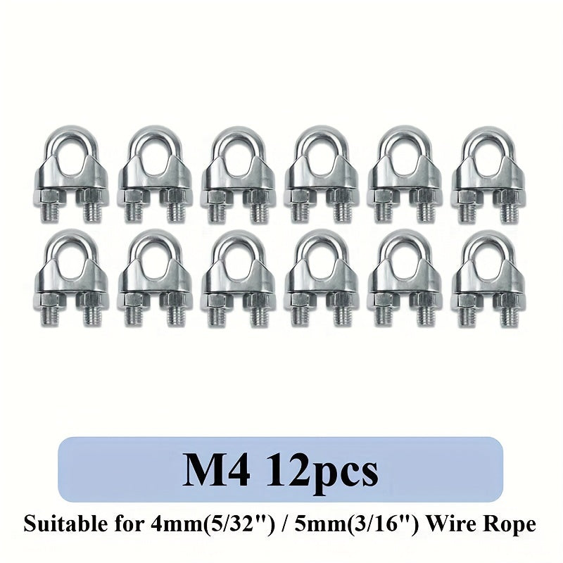Stainless Steel Wire Rope Cable Clamp Pliers 4 Sizes