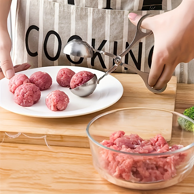 Stainless Steel Meat Baller Tongs Cake Pop Maker Melon Baller Cookie Cake Rice D