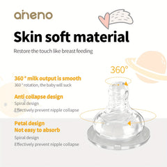 240ML Baby Wide Mouth Feeding Bottle for Breastfeeding