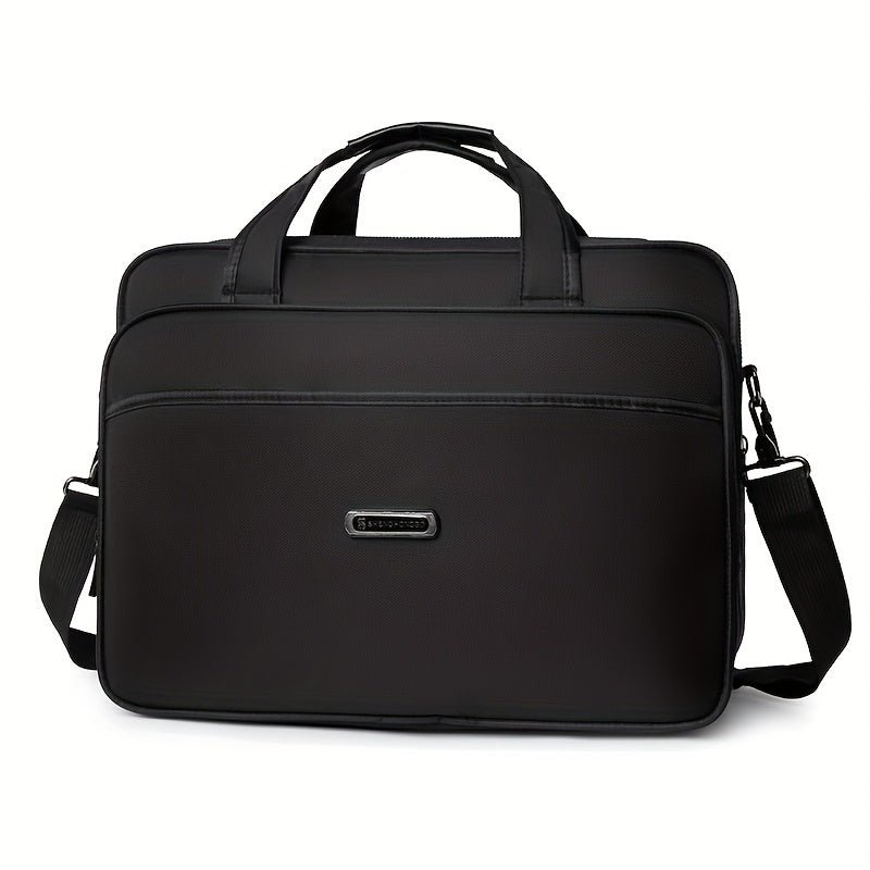 Men's Laptop Bag Briefcase Diagonal Bag Large Capacity Waterproof Handbag