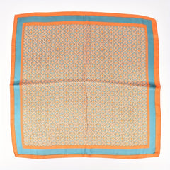Geometric Floral Bandana Silk Scarf Solid Satin Shawl Neckerchief