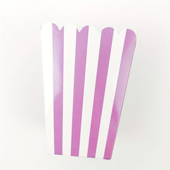 12 Pcs Striped Paper Popcorn Boxes Candy Box Picnic Snacks Boxes
