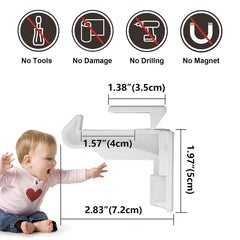 Hidden Child Safety Spring Lock Full Latch Cabinet Lock
