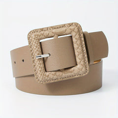 Snake Skin Pattern Buckle Belt Stylish Jeans Pants Dress Belts