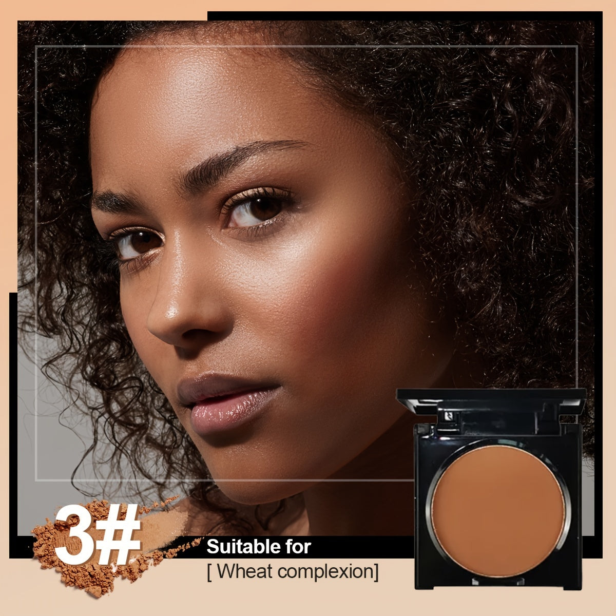 Matte Finish Pressed Setting Powder Foundation Makeup