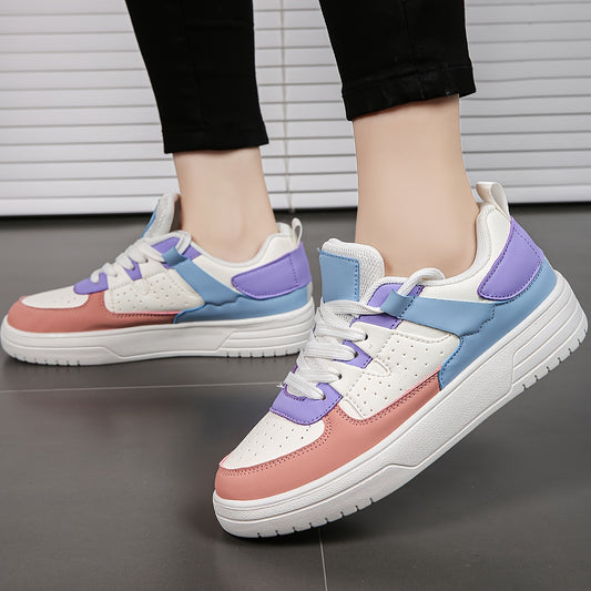 Women's Platform Low Skate Shoes Soft Sole Outdoor Sneakers