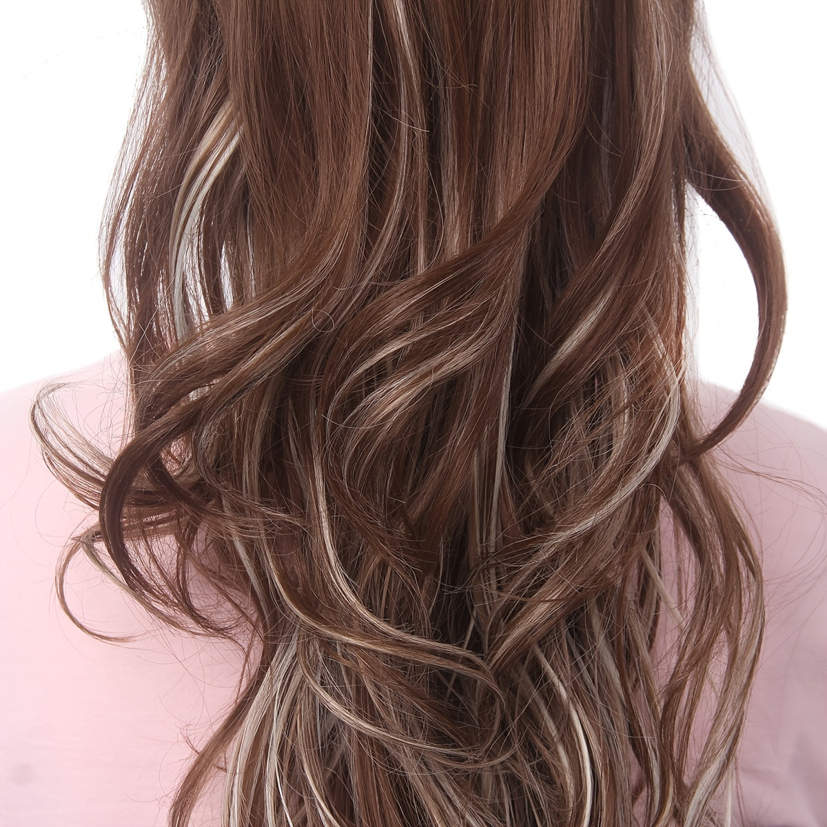 Highline Brown Blonde Ponytail Extension Curly Synthetic Hairpiece