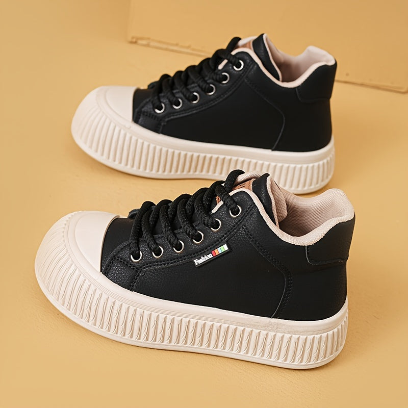 Women's Letter Pattern High Top Board Shoes Outdoor Sneakers