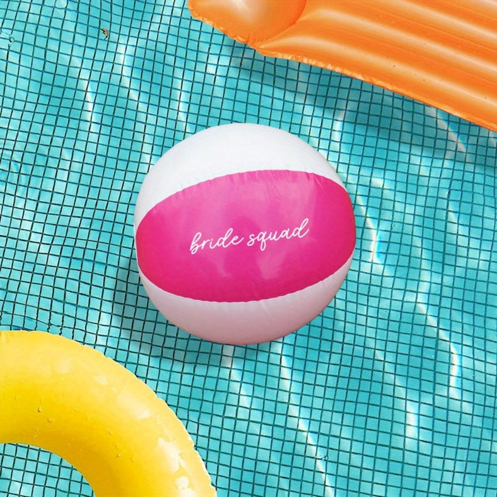 Pink Striped Beach Ball