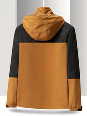 Contrast Block Sport Jacket Windbreaker Men's Casual Coat