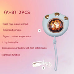 Mini Hand Warmer Night Light 1200mAh