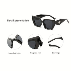 Men's UV Protection Polygonal Frame Sunglasses Retro Style