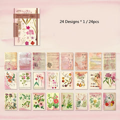 Zircon Series Hand Account DIY Decoration Material Package 24 Sheets