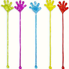20pcs Sticky Hands Stretchy Glitter Sensory Fidget Toys - 5 Colors