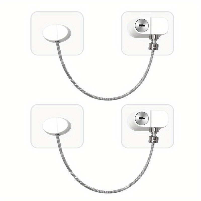Child Safety Locks 2 Pack Multifunctional Window Drawer Refrigerator Lock