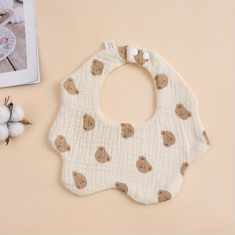 Six Layer Gauze Baby Bib 360 Rotatable Towel