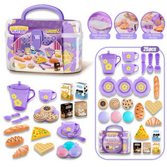 25pc Kids Pretend Tea Party Set Afternoon Tea Tableware w/ Teapot Toy