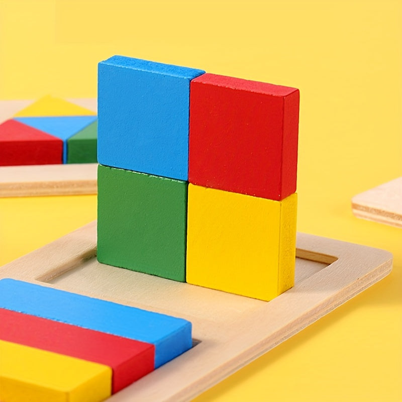Montessori Geometric Puzzle Set for Kids