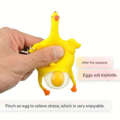 Creative Venting Chicken Laying Keychain