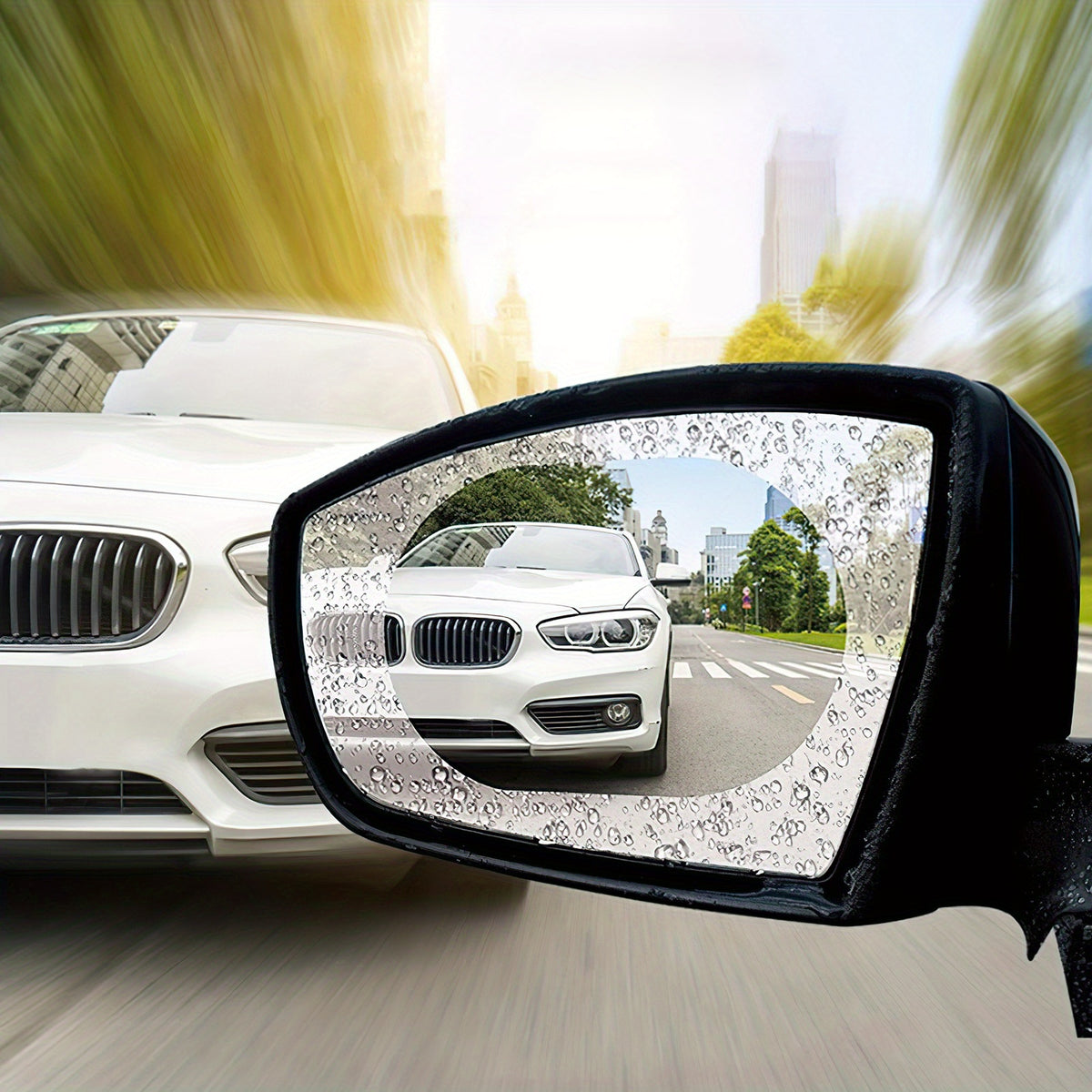 2pcs Car Mirror Film Rainproof Waterproof Anti Fog HD Protection Sticker