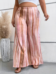  Tie Dye High Rise Wide Leg Trousers