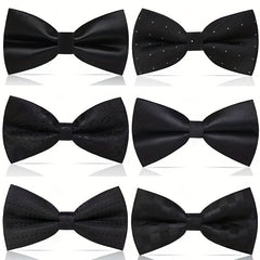 Adjustable Men's Bow Tie UK Formal Shirt Wedding Groom Groomsmen