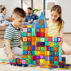 61-Piece Magnetic Building Block Set for Children 3D Magnetic Tiles