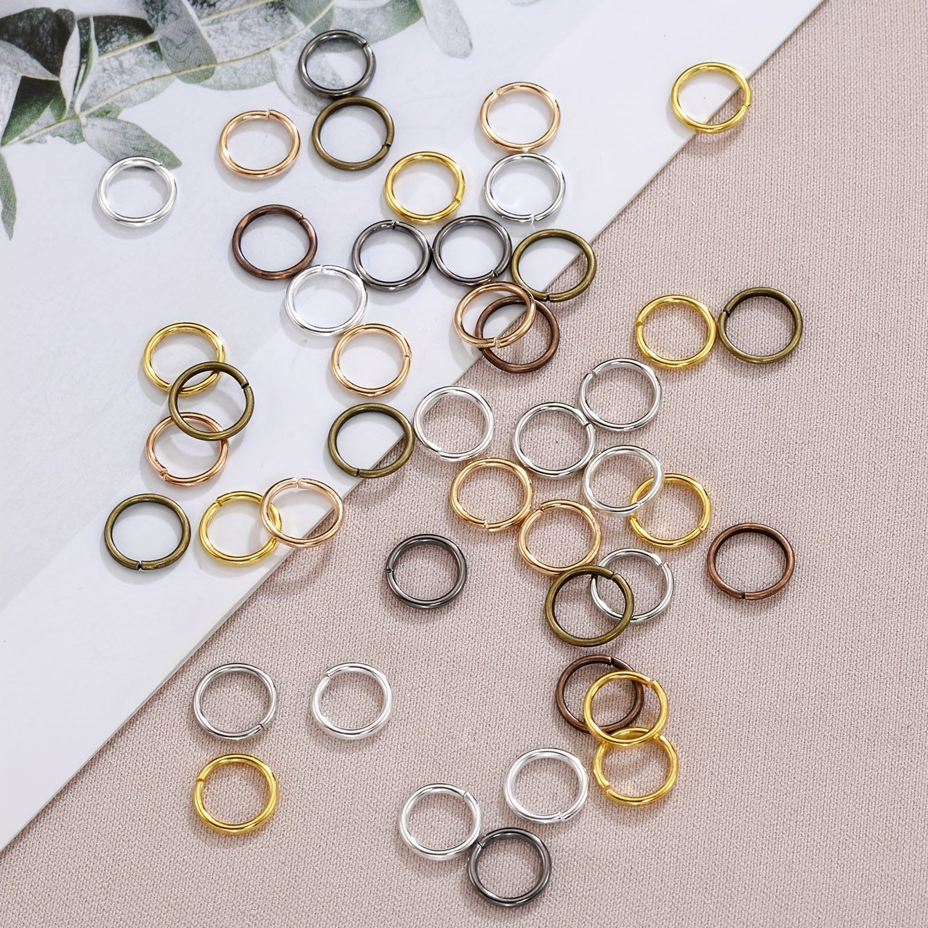 200 Mixed Jump Rings Various Colors Metal Connection Rings Jewelry Chain