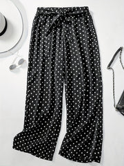  Polka Dot Wide Leg Pants