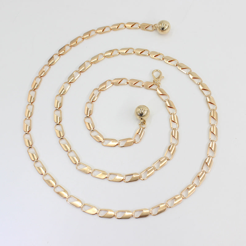 Metal Waist Chain Women's Belly Chain Thin Body Chain
